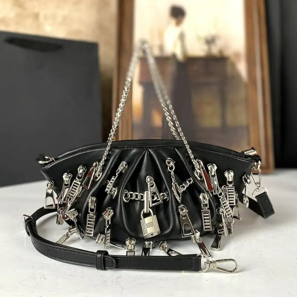 Zipper and Lock Crossbody NWT​​